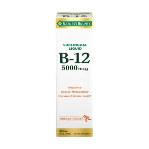 Natures Bounty Vitamin B12 Sublingual Liquid 5000mcg 2 Fl Oz Pick