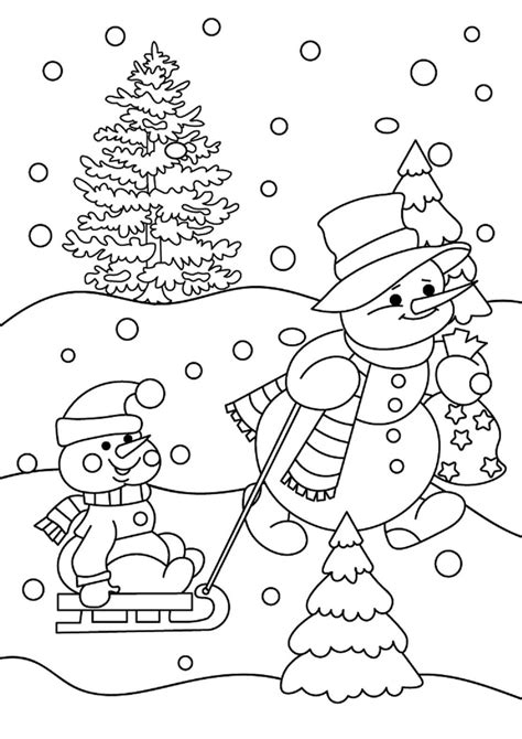 Winter Coloring Pages Coloringlib