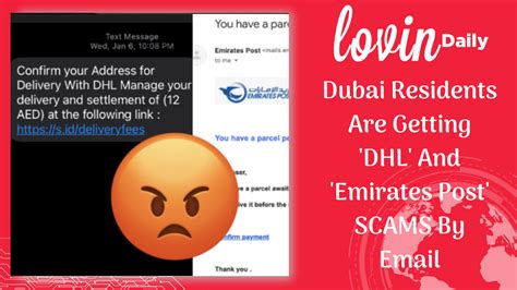 Dubai Residents Are Getting Dhl And Emirates Post Scams By Email