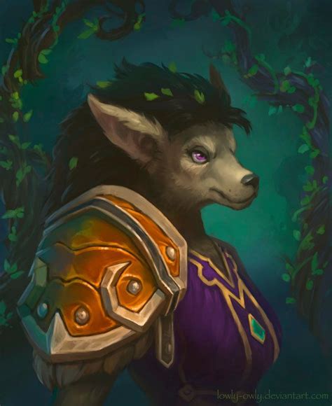 Commission Worgen Druid Warcraft Characters Warcraft Art Fantasy