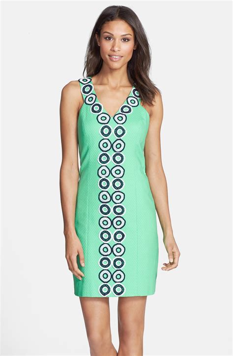 Lilly Pulitzer® Trudy Lace Trim Jacquard Shift Dress Nordstrom