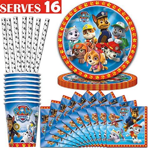 Paw Patrol Party Supplies Serves 16 Plates 9 Napkins Cups Paw