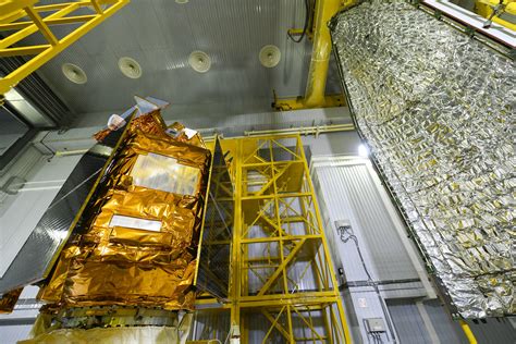 Esa Sentinel 5p Seen During The Encapsulation Within The Launcher Fairing
