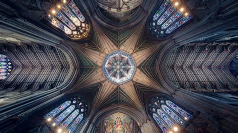 Download Pattern Ceiling Stained Glass Dome Architecture United Kingdom