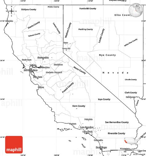 31 Blank Map Of California Maps Database Source