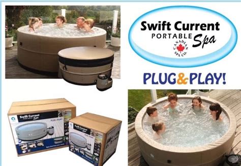 Canadian Spa Swift Current Rigid Hot Tub 5 6 Person Portable Cost £1 499 For Sale From United