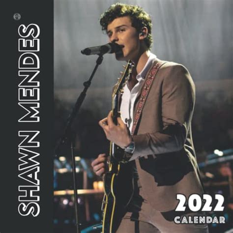 Shawn Mendes 2022 Calendar Shawn Mendes Calendar Monthly Colorful Shawn Mendes Calendar 2022