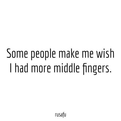 middle finger quotes rusafu