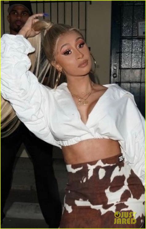 Cardi B Shows Off Her Toned Midriff In A Sexy Outfit In West Hollywood