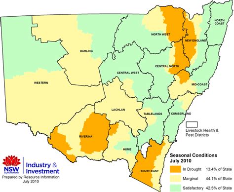 In january 2014 catchment management authorities came together with livestock health and pest authorities and parts of dpi agriculture extension to form local land services. Drought map and status of Livestock Health and Pest ...