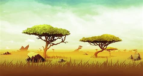 Pin von Bing Liu auf Environment Design | Savannah, Dschungel