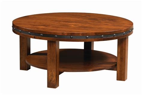 Pasadena Round Coffee Table from DutchCrafters Amish Furniture