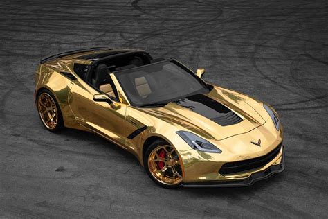 Pics Forgiato Widebody Corvette In A Gold Wrapper Brings Its Own