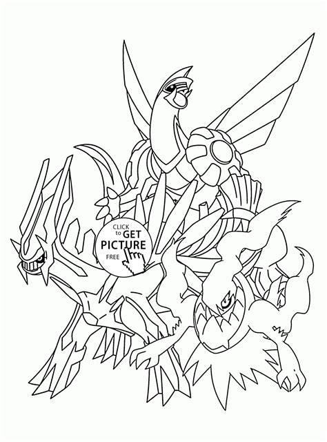 Printable Legendary Pokemon Coloring Pages - Customize and Print