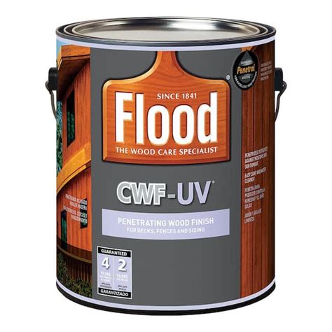 Flood 1 Gal Clear Cwf Uv Exterior Wood Finish Fld542 01 The Home Depot