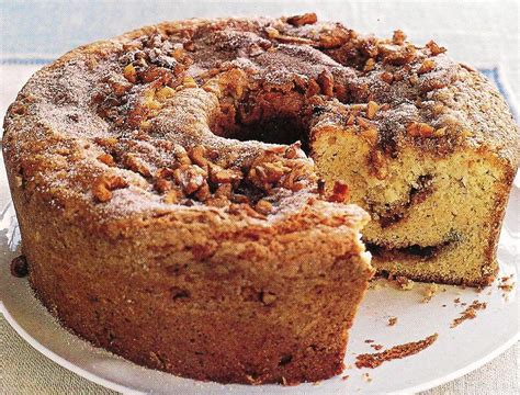 Sour Cream Coffee Cake With Cinnamon Walnut Topping Mama Knows