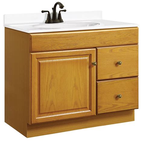 Design House 532994 Claremont Honey Oak Vanity Cabinet With 1 Door And