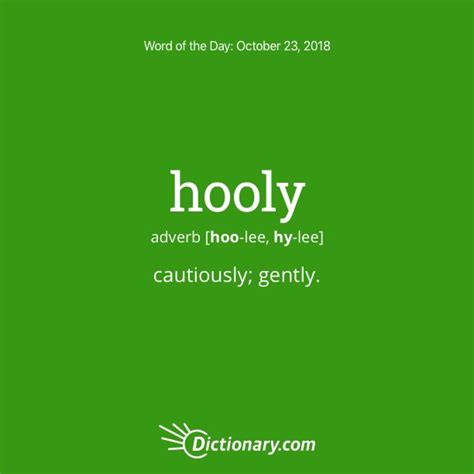 Word Of The Day Hooly Good Vocabulary Words