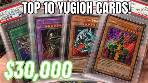 My Top 10 Rarest And Most Expensive Yugioh Cards Youtube