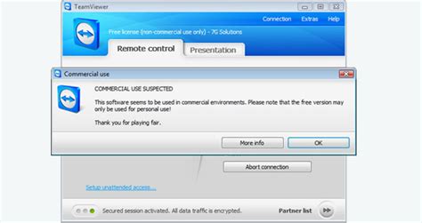Teamviewer, free and safe download. Solve TeamViewer "Commercial Use Suspected!" Problem ...