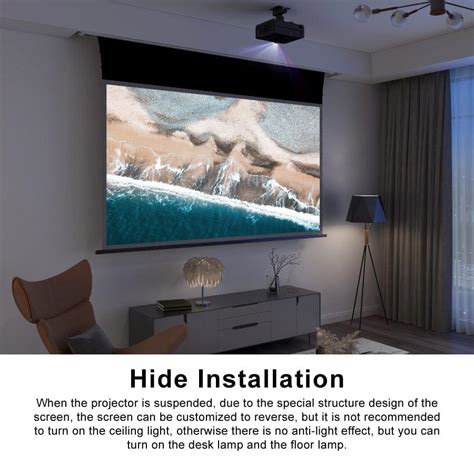 Vividstorm Pro A Slimline Motorized Tension Ust Alr Projector Screen