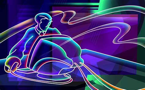 Neon 3d Wallpapers Wallpapersafari