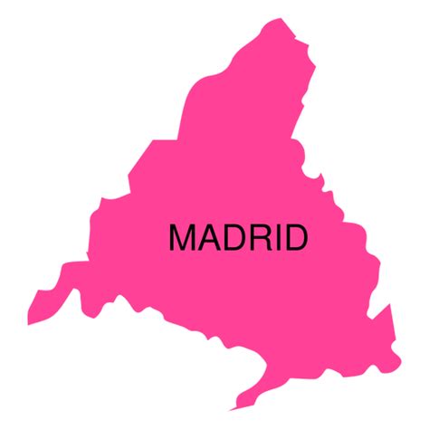 Mapa De La Comunidad Autónoma De Madrid Descargar Pngsvg Transparente