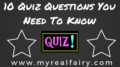 10 Quiz Questions You Need To Know