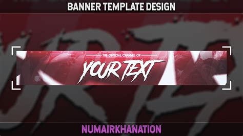 Youtube Channel Banner Template 1 Payhip