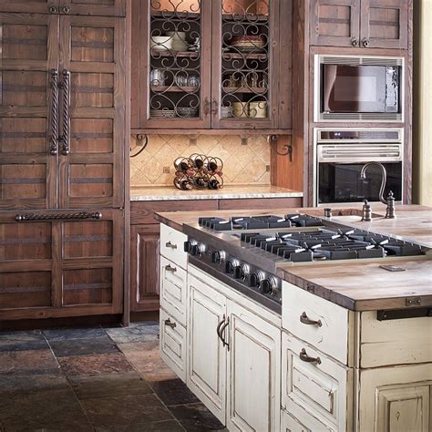 Rustic kitchen design has always been very popular. Don't Stress Over Distressed Kitchen Cabinets | A Creative Mom