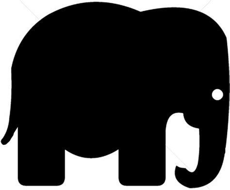 Elephant Head Outline
