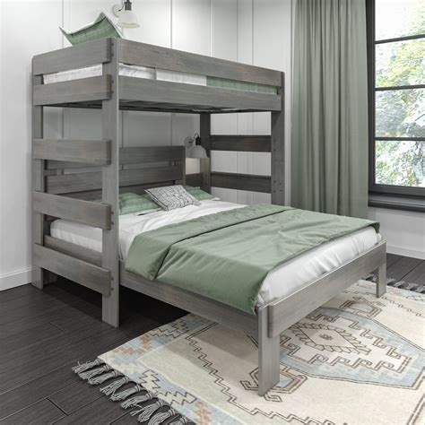 Buy Max And Lily Modern Farmhouse Bunk Bed L Shape Twin Over Queen Bed