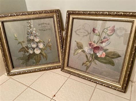 Lot 161 Pair Of Framed Floral Prints