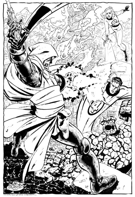 Marvel Comics Of The 1980s The Fantastic Four Vs Doctor Doom By John