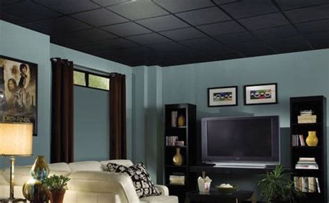 High quality (but affordable!) decorative ceiling tiles and accessories for both residential and commercial spaces. Black Ceiling Panels from Armstrong | Dropped ceiling ...