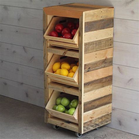 Build A Produce Storage Unit With Crates Produce Storage Diy Storage
