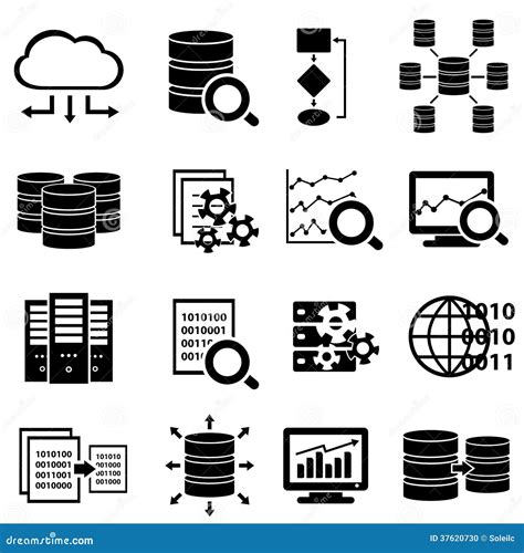 Big Data And Technology Icons Stock Photo Image 37620730