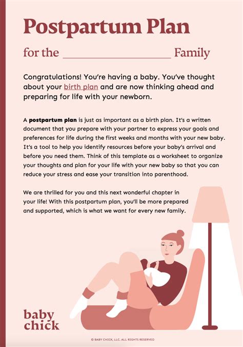 How To Make A Postpartum Plan Plus A Free Template In 2022 Postpartum How To Plan New