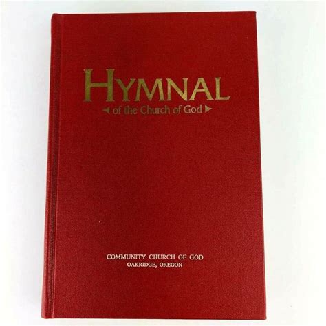 Vintage Hymnal Of The Church Of God Hymns Songs Music Book 1971