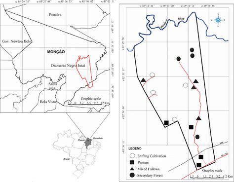 Geographic location of the study areas in the Diamante Negro Juta ı Download Scientific Diagram