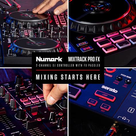 Buy Numark Mixtrack Pro FX Deck DJ Controller For Serato DJ With DJ Mixer Built In Audio