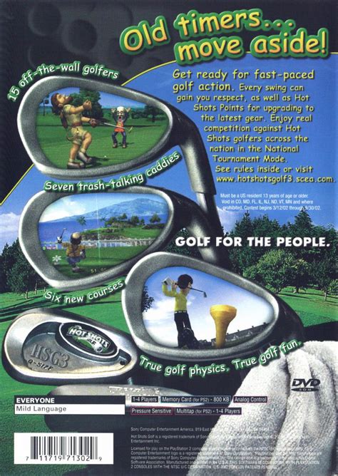 Hot Shots Golf 3 Greatest Hits Playstation 2 Ps2 Game For Sale