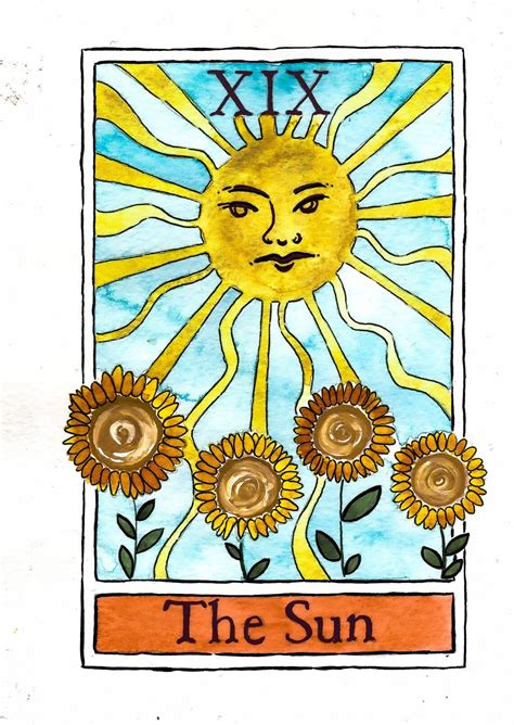 Tarot Card The Sun And The Moon Art Print Set Original Design Etsy