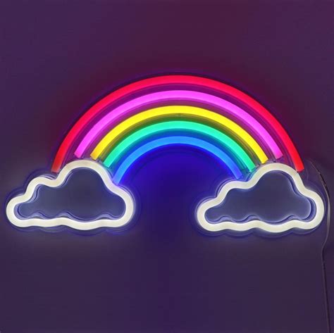 Rainbow Neon Light Neon Bedroom Light Light Decoration Etsy In 2020