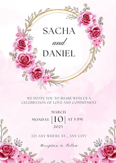 Reception Invitation Text Message - Polito Weddings