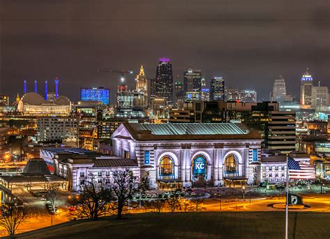 Creative Colorful Lights Define Kansas Citys Downtown Skyline In