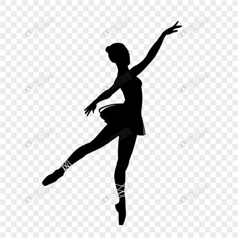跳舞的少女剪影元素素材下载 正版素材401746200 摄图网