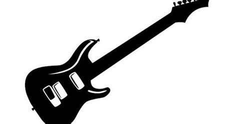 Download Guitar Silhouette | ELECTRIC GUITAR SILHOUETTE LARGE WALL ...