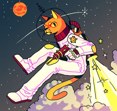 Space Cat By Lilyondine On Deviantart