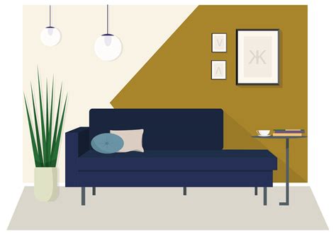 Vector Modern Interior Illustration 256664 Vector Art At Vecteezy